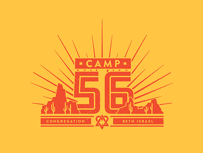 Camp 56 camp desert nature summercamp tshirt tshirtdesign vector