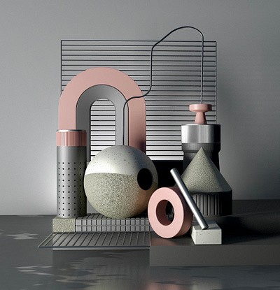 Another rebound of Peter Tarka cinema4d modeling