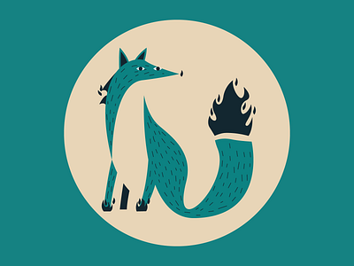 Foxy animal fox logo mascot stylized