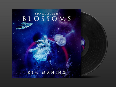 Music Album art Spacequeen Blossoms album art album cover album cover design design music music art poster poster art poster design