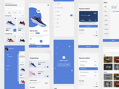 Nike app redesign adobe xd android app dailyui design dribbble ios typography ui uidesignpatterns ux