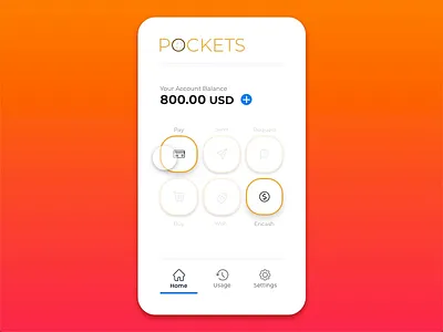 Mobile Wallet app interaction animation 1 animation daily interaction microinteraction money payment pockets ui wallet white