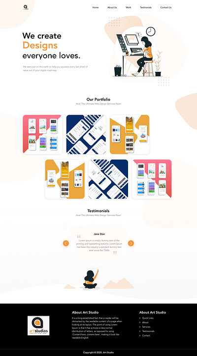 freelancer design illustration typography ui web