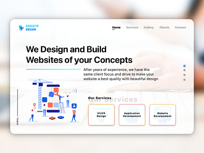 Web Design Illustration design illustration ui ux website design