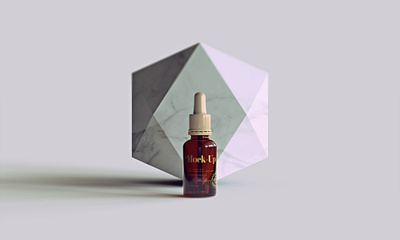 Dropper Bottle Mock Up | Gold Foil Label amber bottle branding cbd cbd oil cbdoil clear label cosmetics design dropper bottle glass gold foil identity medical medical marijuana mock up mockup packaging presentation wellness