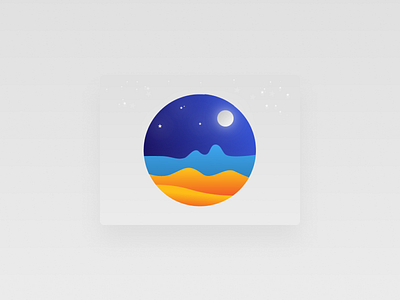 A Dreamy Night 100daychallenge dailyui day02 desert design dream illustration moon moonlight moonshine nature nature illustration night relax sea star vector