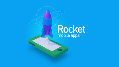 rocket apps art artwork creative design designer graphic design illustration ui ux vector