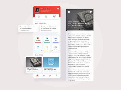 myUMM Student App redesign - university application app app design appdesign design inspiration interface learning learning app minimal simple student ui university ux