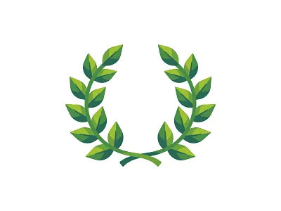 Laurel wreath award daily design flat icon illustration laurel vector wreath