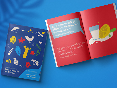Le Printemps de la Franchophonie en Albanie 2020 albania art direction france francophonie graphic design illustration illustration design matisse print publishing