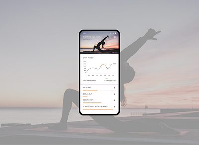 Daily UI #041 - Workout Tracker 100daychallenge dailyui dailyuichallenge design dribbble figma fit happy healthy illustration mindfulness tracker trackers ui uidesign unsplash ux workout yoga yoga pose