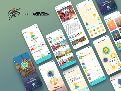 Adobe Creative Jam X Activision: Team QoQ activision adobe adobe creative jam adobecreativejam adobexd creative jam game game ui interaction design kids kids game kids ui ui ui design ux