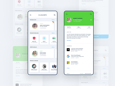 Hire Candidates app design dribbble figma icon job listing job portal job search jobs mobileapp recruiter resume typography ui ux