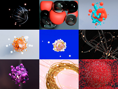 Abstract Project 3d 3d animation abstract animation blender bubbles c4d clean collection colors concept cycles glitch illustration molecular motion particle particles render rendering