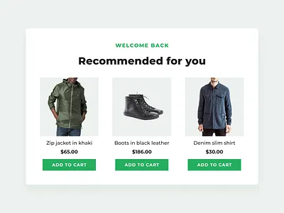 Adoric Products Recommendations add to cart adoric campaign ecommerce lightbox online store people personalisation popup product recommendations products store