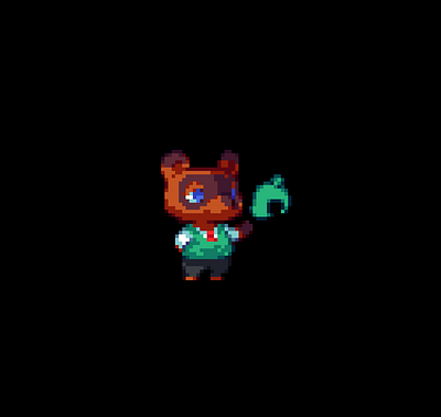 Tom Nook 2d art game indie nintendo pixel pixelart