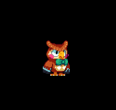 Blathers 2d art game indie nintendo pixel pixelart