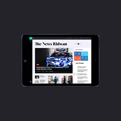 Free news website template. The news ridwan blog design fashion fashion design free hezy homepage homepage design magazine news newsfeed psd template text theme ui uidesign web web design website