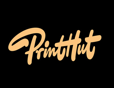 PrintHut brush lettering businesscard clientwork custom lettering flyer hand drawn handlettering itsjerryokolo jerryokolo logo designer logodesign logotype print print design prints printshop procreate sticker stickermule typography