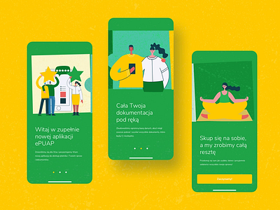 ZUS | Redesign Concpect | On boarding Animation iphone onboard onboarding ui poland polska redesign retro ui urząd welcome zus