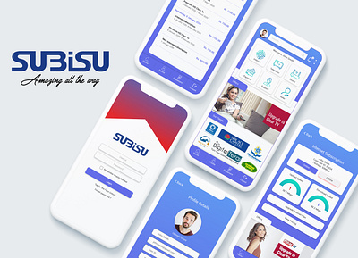 ISP App Concept | Subisu | Mock Up adobe illustrator adobe photoshop adobe xd app app design branding design ios app isp subisu ui ux