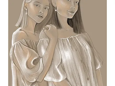 Fashion girls fashion fashion illustration fashion portrait fashion sketch girl illustration girls graphic arts illustration portrait art sketch