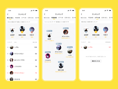 Ranking List app card design dribbble icons ranking list realistic ui ux