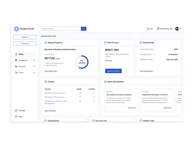 Dashboards, portals... dashboard design education interface ui user experience user interface ux web design webdesign website