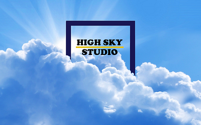 high sky studio cover photo branding design illustrator logo photoshop
