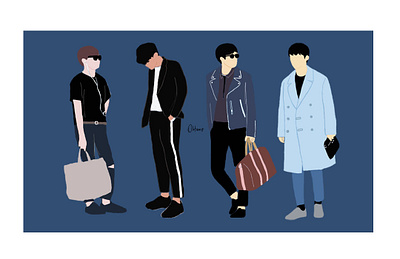 Boys With Random Outfits adobephotoshop boysoutfits illustration outfits randomoutfits