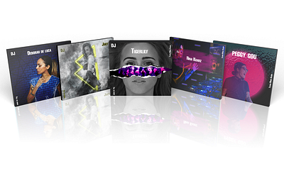 Music album covers branding adobe photoshop albumdesign brandbook branding cdcover graphicdesign musicalbum techno