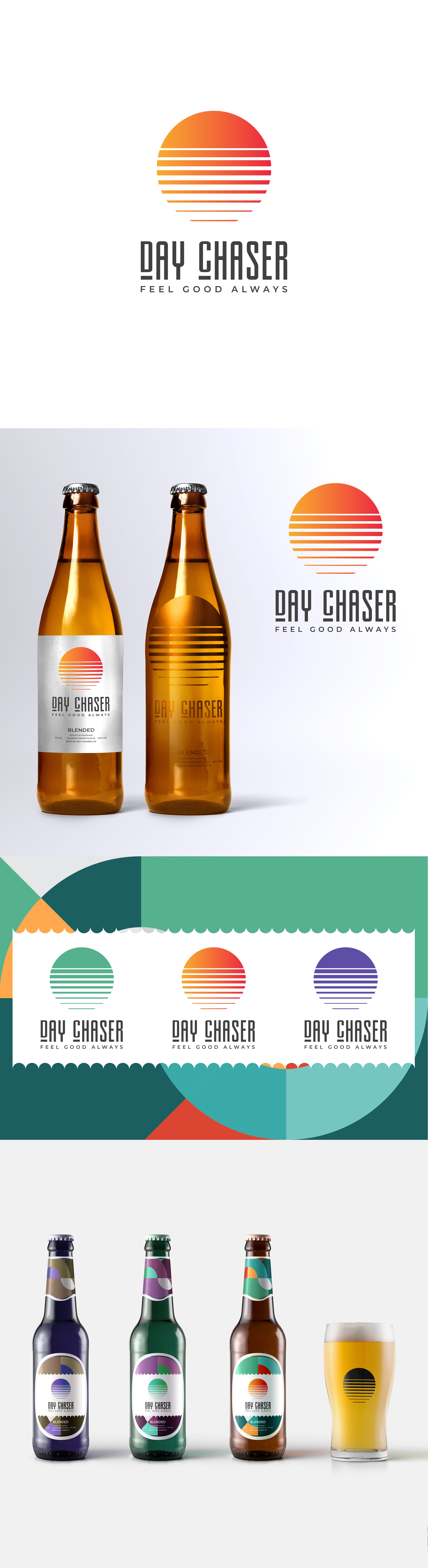 Day Chaser beer beer label beer logo label logo logodesign logos sun sunrise sunset