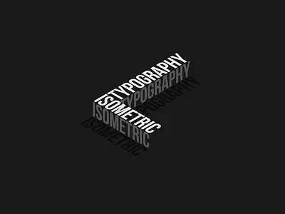 Isometric Text Effect 3d design effect text typography
