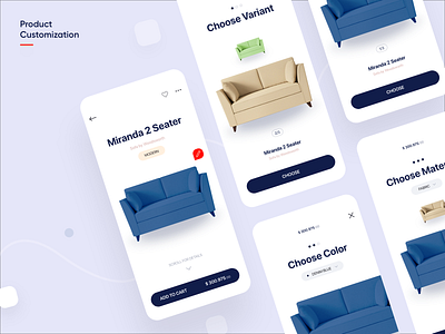 Product Customization - Mobile App app design interface product page ui ui deisgn uiux ux ux design