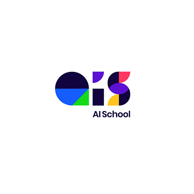 AI Schol Concept ai logo aischool branding design geometric learning logo logodesign multicolor