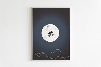 E.T cinematography e.t graphic icon illustration minimalism minimalist movie movieposter nature photomanipulation planet poster universe