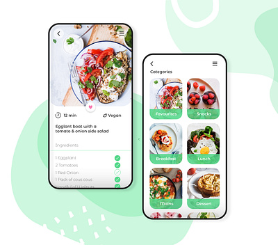 Food App Design app design dailyui flat food app graphic graphic design layout design minimal ui