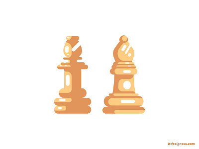 Chess Bishop(s) bishop chess daily design design design art flat flat art flat design flat designs flat illustration icon illustration illustrator ltdesignsss mark vector