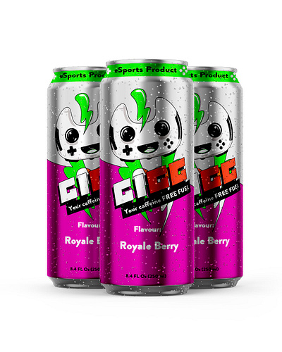 Mascot and packaging for eSports Energy Drink for Young Gamers anime brand branding illustration japan japanese art logo manga mascot packaging product product label