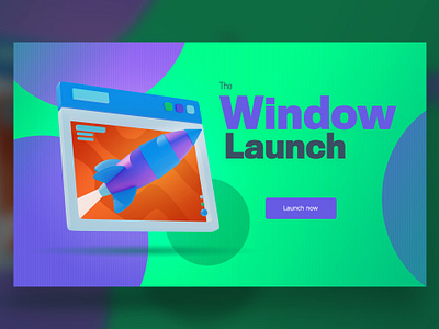 Window launch art artwork creative design designer graphic design illustration typography ui ux