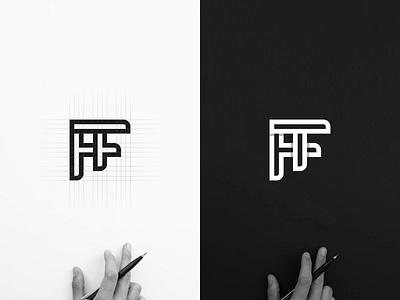 TF MONOGRAM LOGO awesome logo best logo branding design flat identity logo logogrid minimal monogram monogram design monogram logo vector