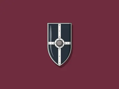 Medieval Shield Flat Illustration digital illustration flat flat design flat illustration flat illustrations flat illustrator flatdesign illustration illustration art illustration design illustration digital illustrations medieval protection shield simple simple illustration weapon