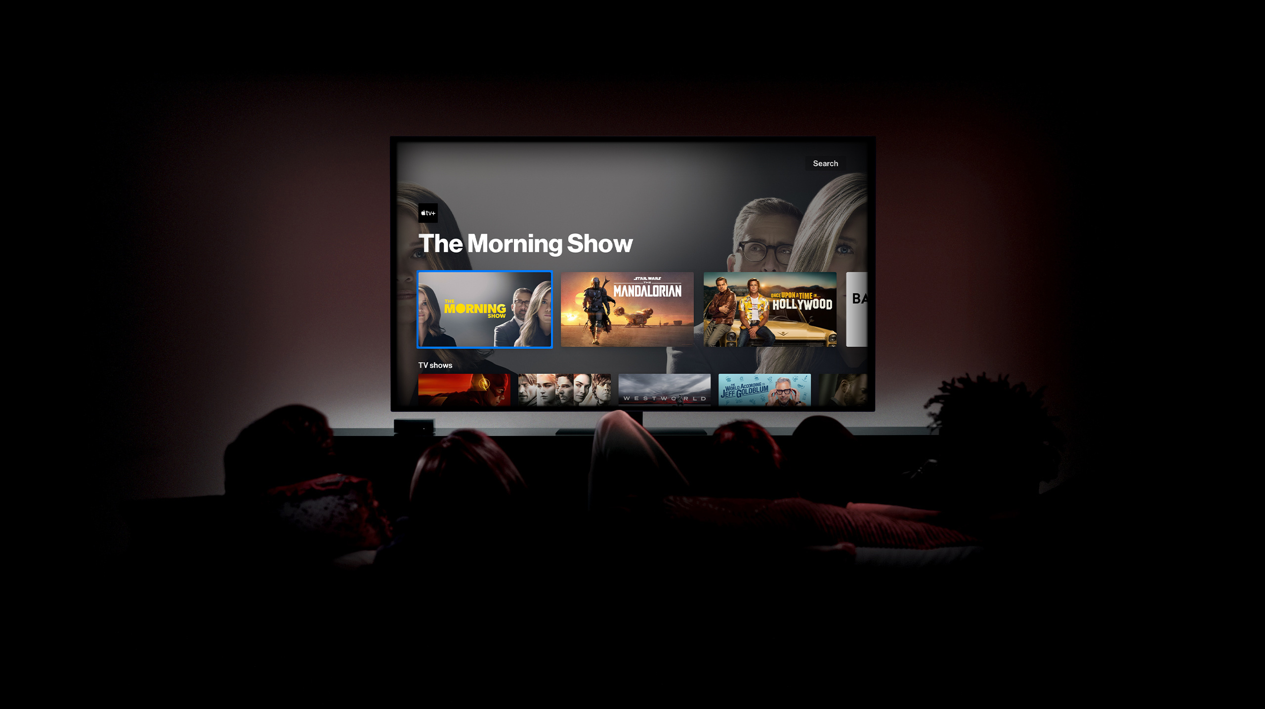 Example of Smart TV movie menu