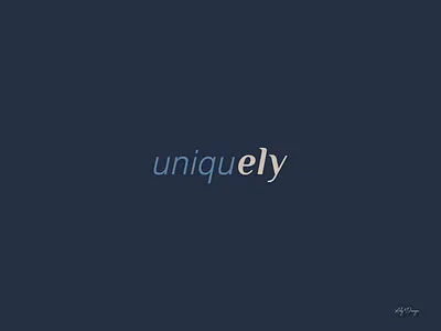 Uniquely logo design branding illustrator logo logo design logo identity minimal neutral color scheme product design typography