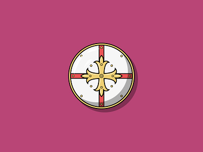 Medieval Shield Flat Illustration digital illustration flat flat design flat illustration flat illustrations flat illustrator flatdesign illustration illustration art illustration design illustration digital illustrations medieval shield simple simple illustration weapon