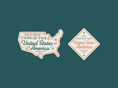 Made in America america american americana badge branding design freedom logo red white and blue stars stars and stripes states typography united states of america usa vector