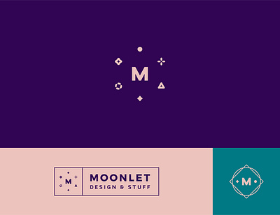 Moonlet logo branding initial logo logo design logotype monogram