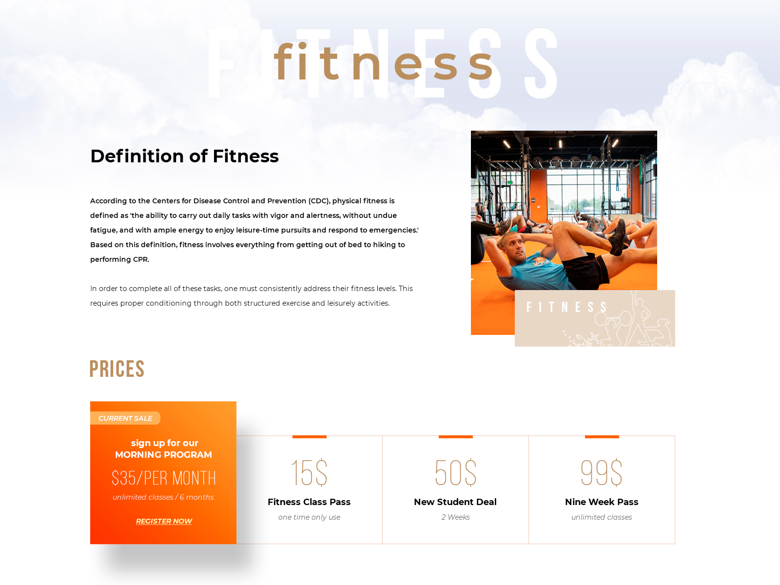 Example of Fitness gym you would be glad to go!