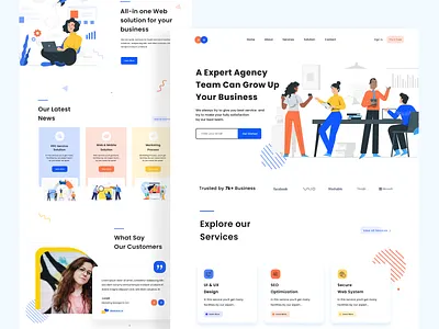 Marketing agency website Landing page best shot branding designer digital marketing agency dribbble landing page madhu mia marketing agency mobile design product designer seo seo agency startup ui ux web website website design website designer website designing