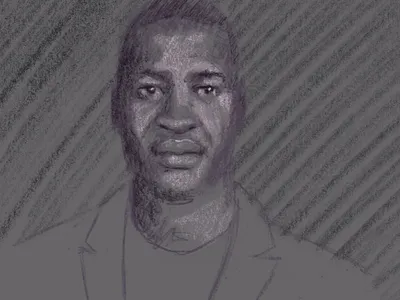 George Floyd black lives matter george floyd pencil portrait rip